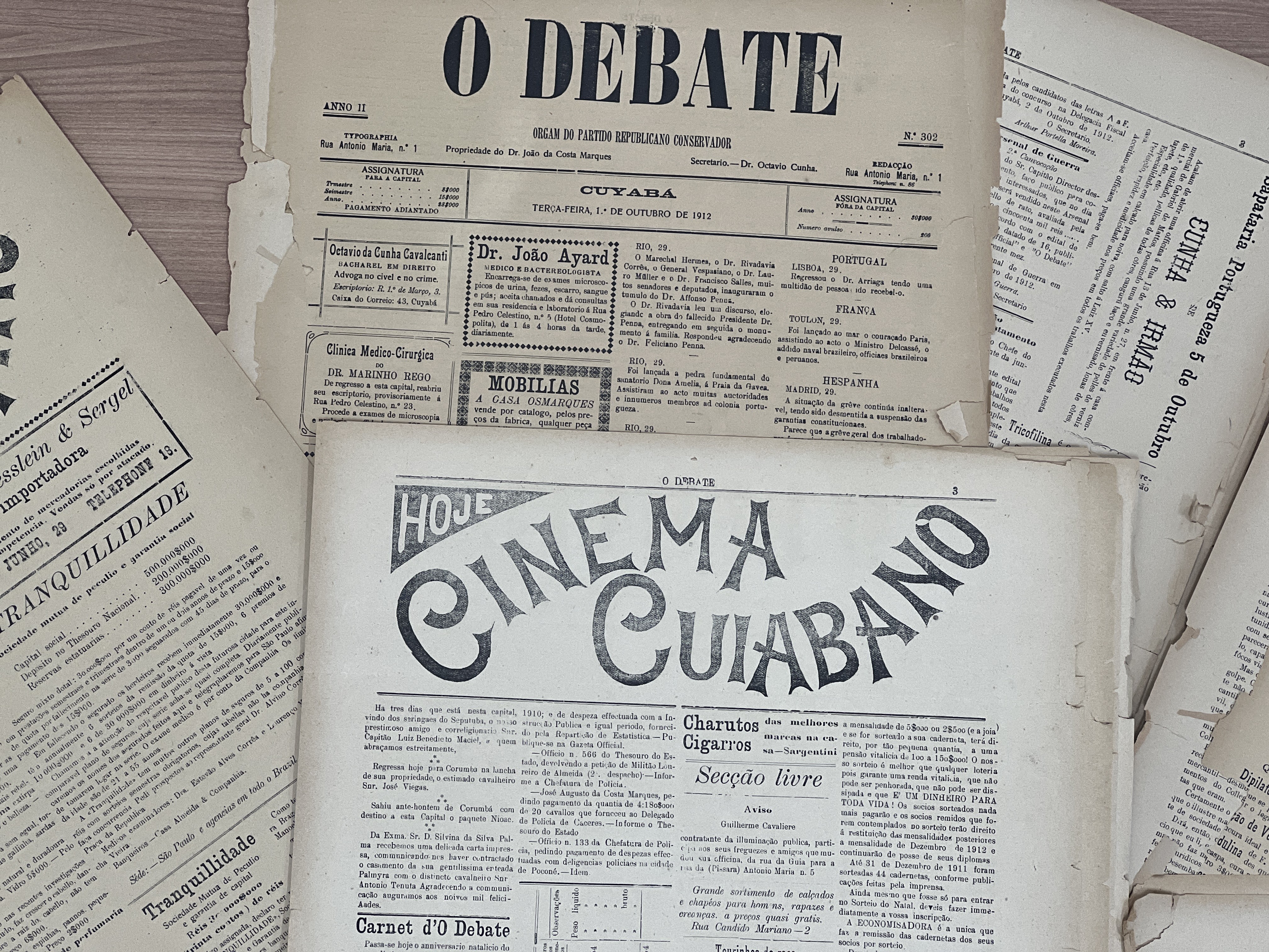 Acervo de jornais do Arquivo Público mostra os cinemas de rua que fizeram história em Cuiabá