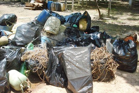 Sema retira uma tonelada de resíduos do Rio Teles Pires e promove o plantio de mudas nativas na região