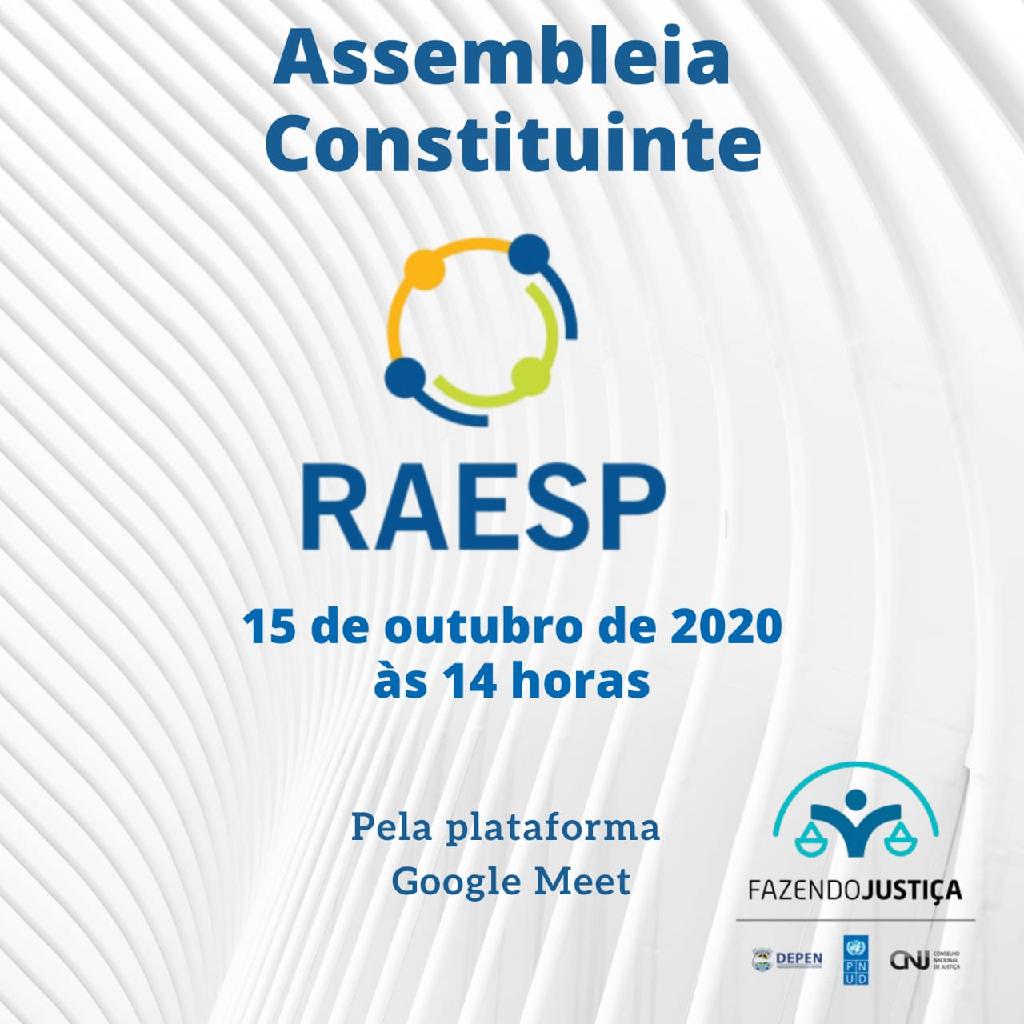 RAESP promove Assembleia Constituinte na próxima quinta-feira (15.10)