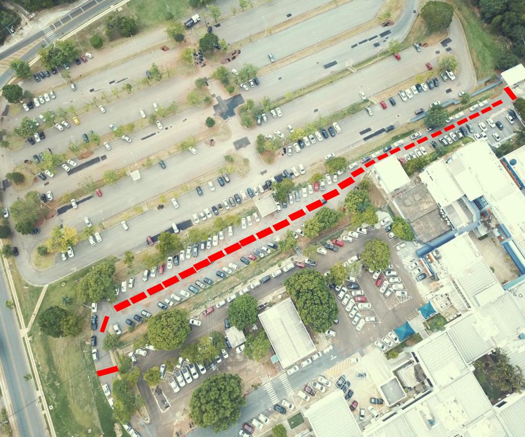 Estacionamento será fechado para obras de manutenção nesta segunda-feira (25)